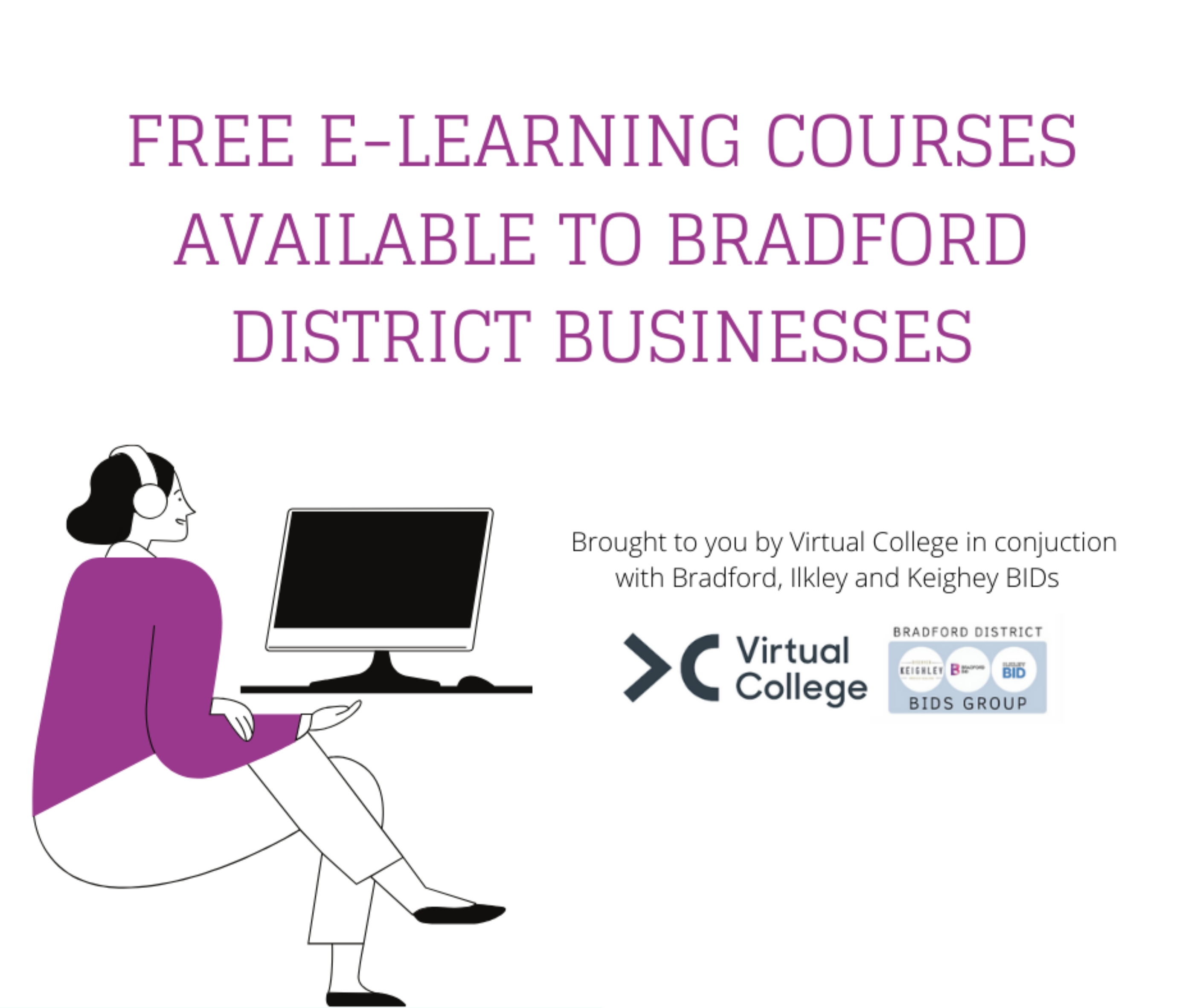 Ilkley BID teams up with Bradford & Keighley BIDs to launch free skills courses for lockdown-hit businesses