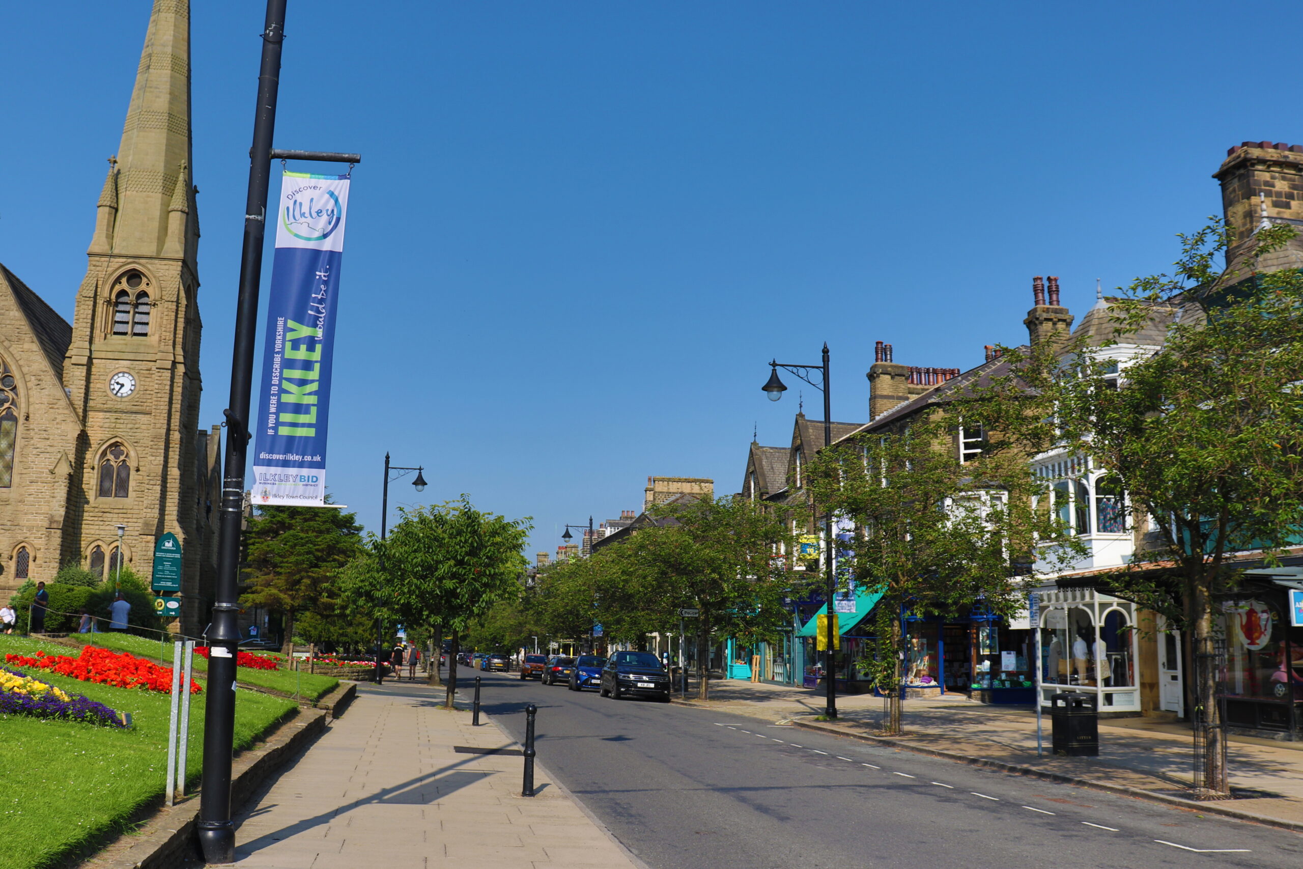 Discover Ilkley Lampost Banner